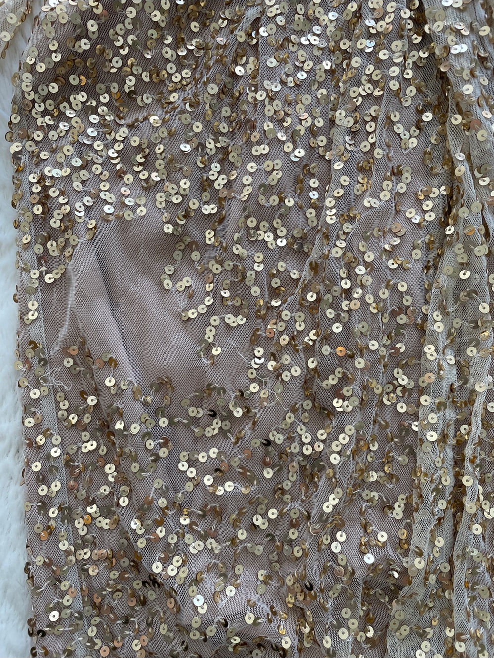 French Connection Gold Sequin Dress - Picture 4 of 6